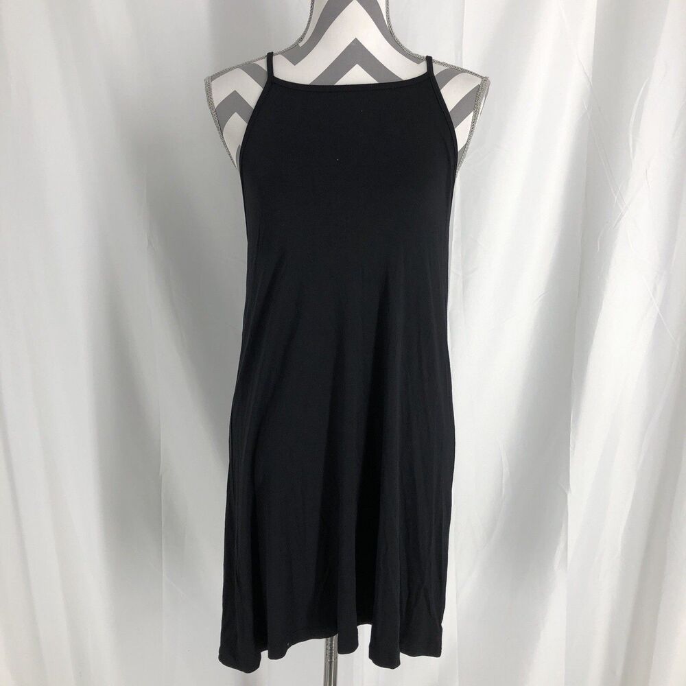 Angie Women Dress S Black Boho Sleeveless